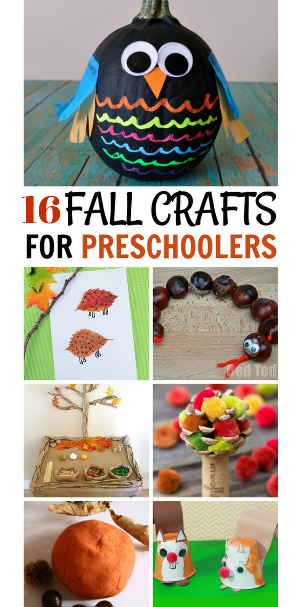 16 fall crafts for kids #fallcrafts #autumncrafts #craftsforkids