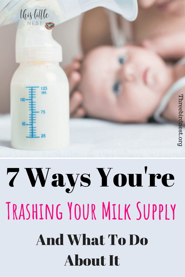 7 ways your ruining your milk supply #milksupply #breastfeeding 