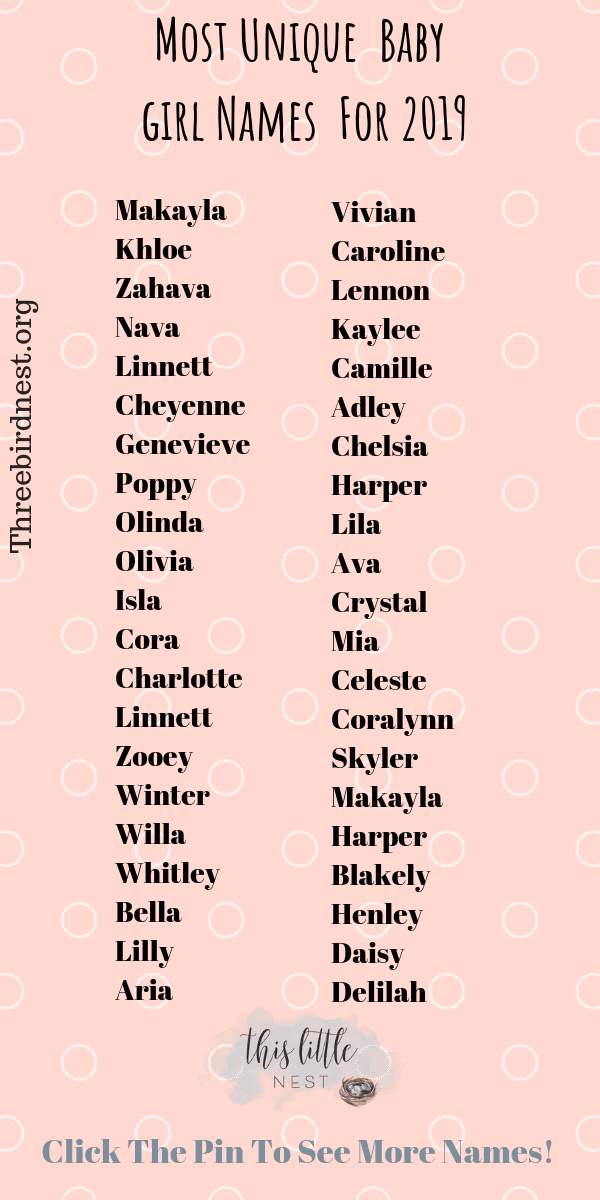 girl names meaning unique