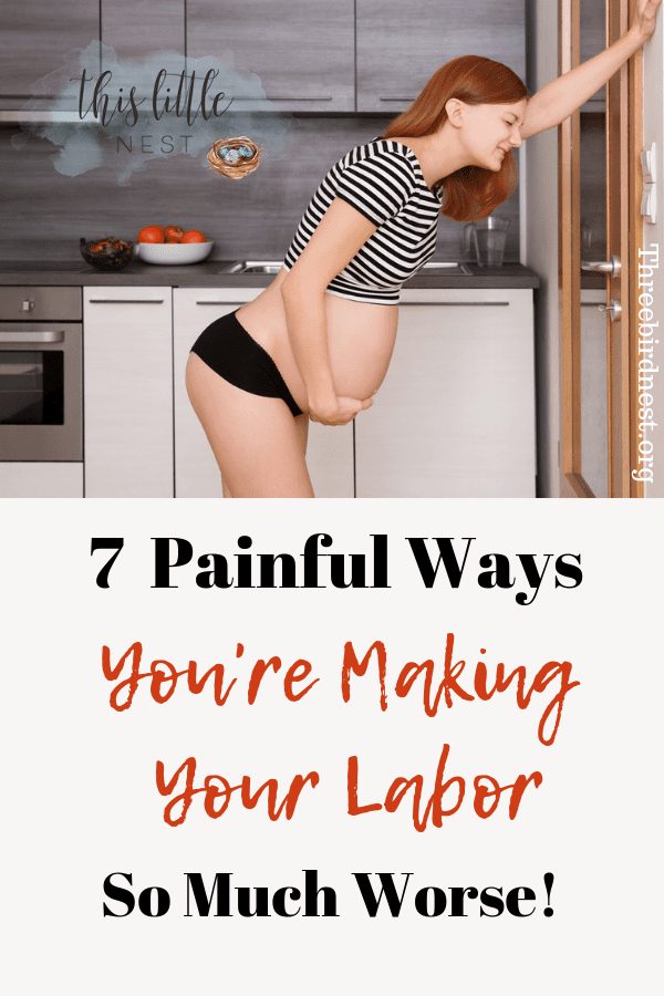 7 ways you're making labor pain so much worse #pregnancy #labor #childbirth 