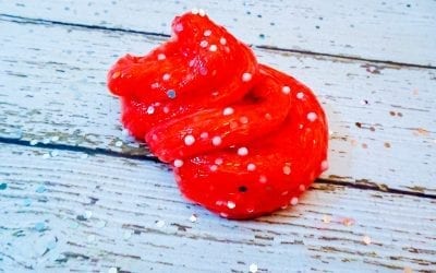 How To Make Cherry Sparkle Slime For Sensory Play