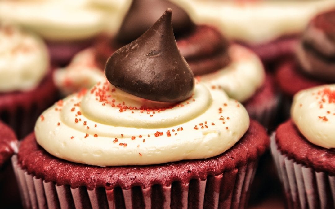 Cupcakes For Halloween | Blood Red Velvet Cupcakes