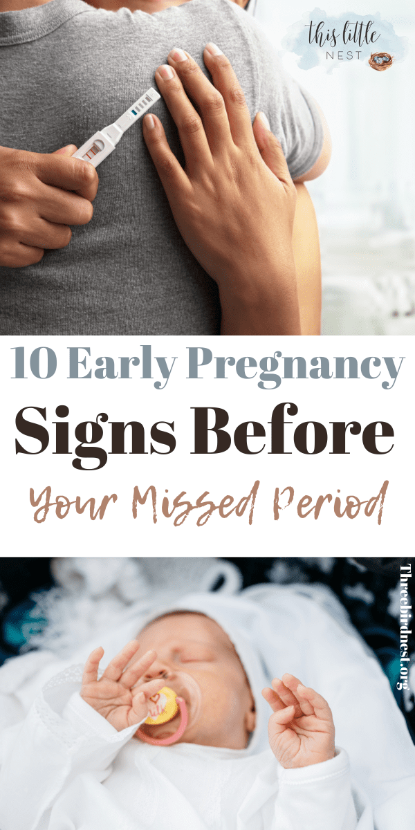 10 early pregnancy signs before your missed period