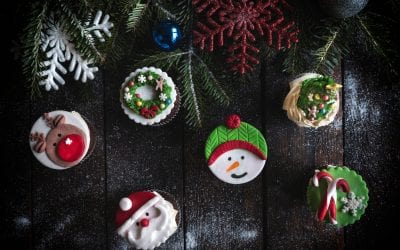 Christmas Wreath Cupcakes | Easy Christmas Cupcakes