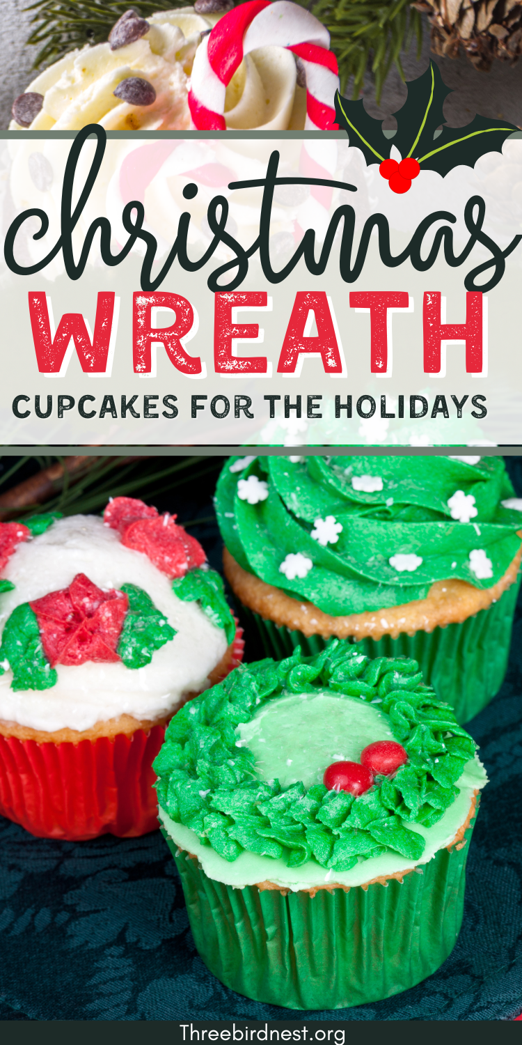 christmas Wreath cupcakes