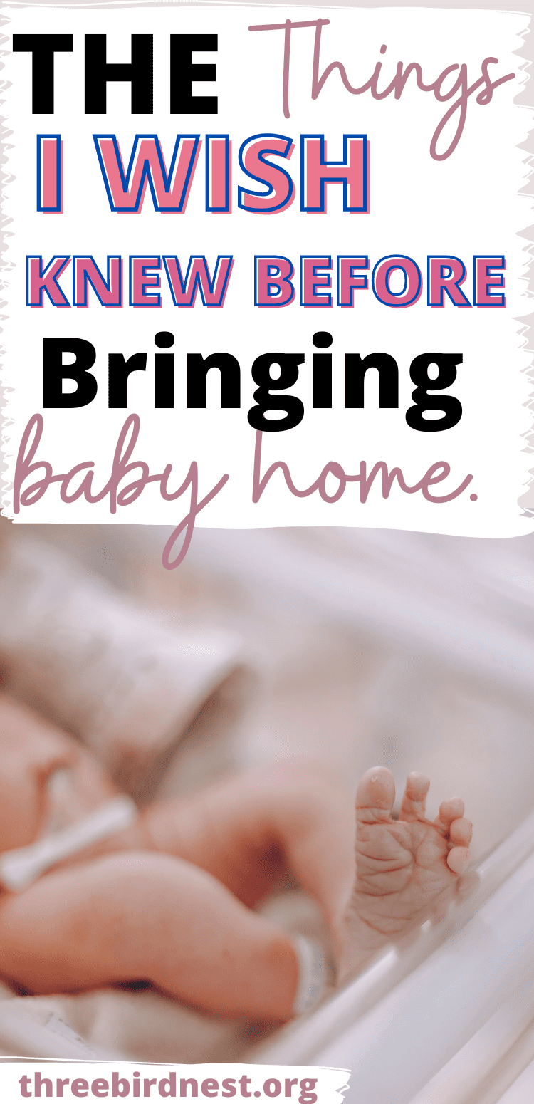 what i wish I knew before bringing home baby