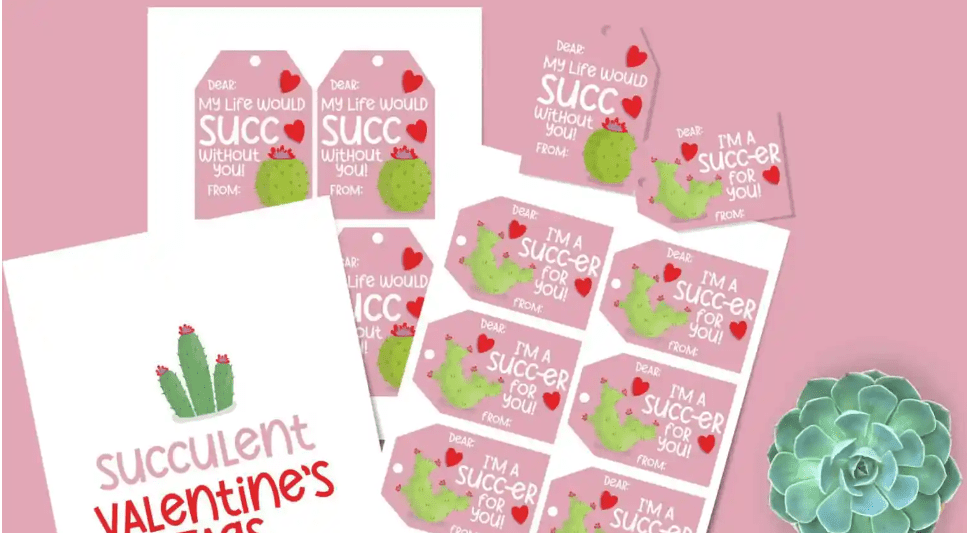Valentine's day card= free Printables