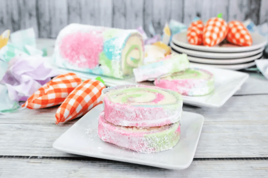 Easter Swiss Roll Recipe - Life Love Liz