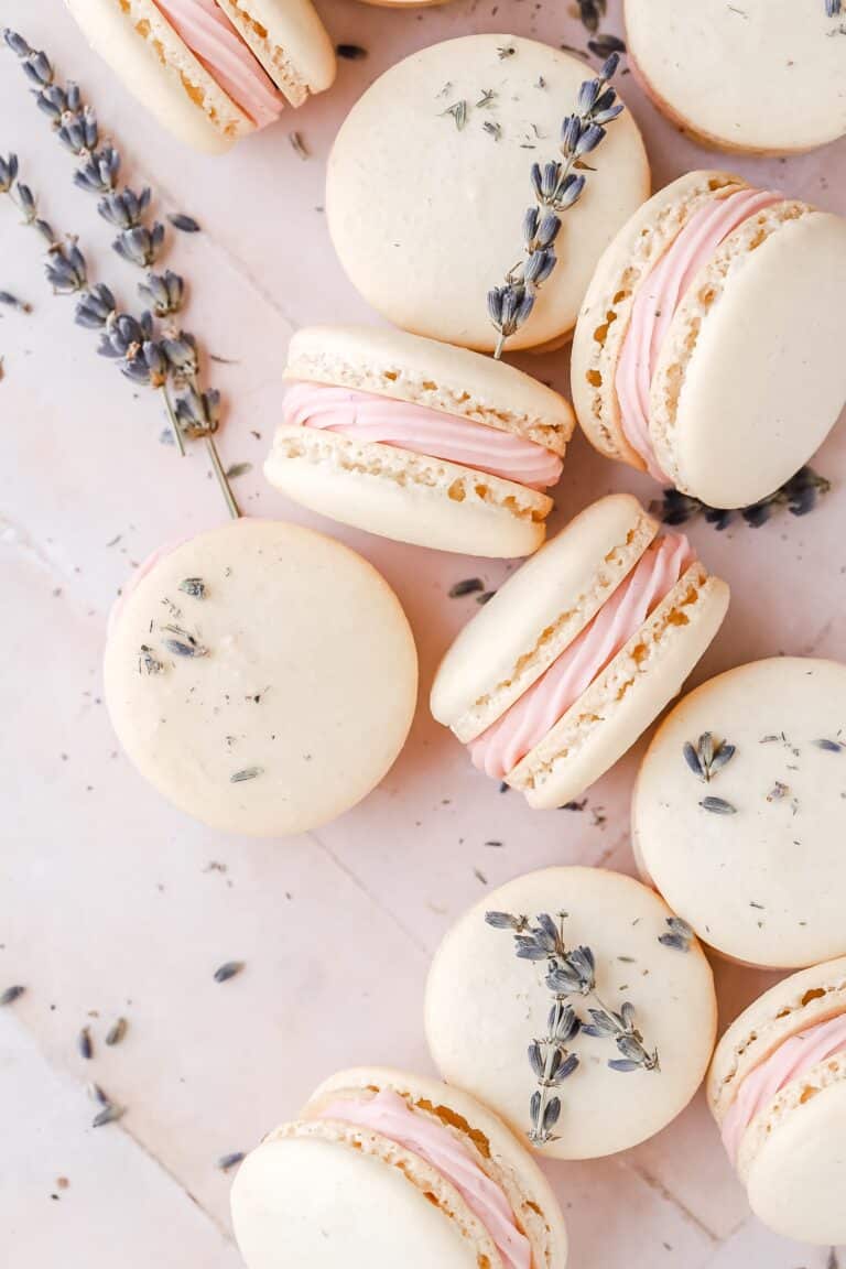 Lavender Macrons Easter