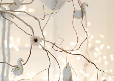 Swan lake themed first birthday party