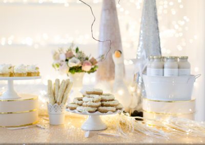 Swan lake themed first birthday party