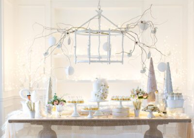 Swan lake themed first birthday party