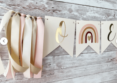 Rainbow themed first birthday party ideas