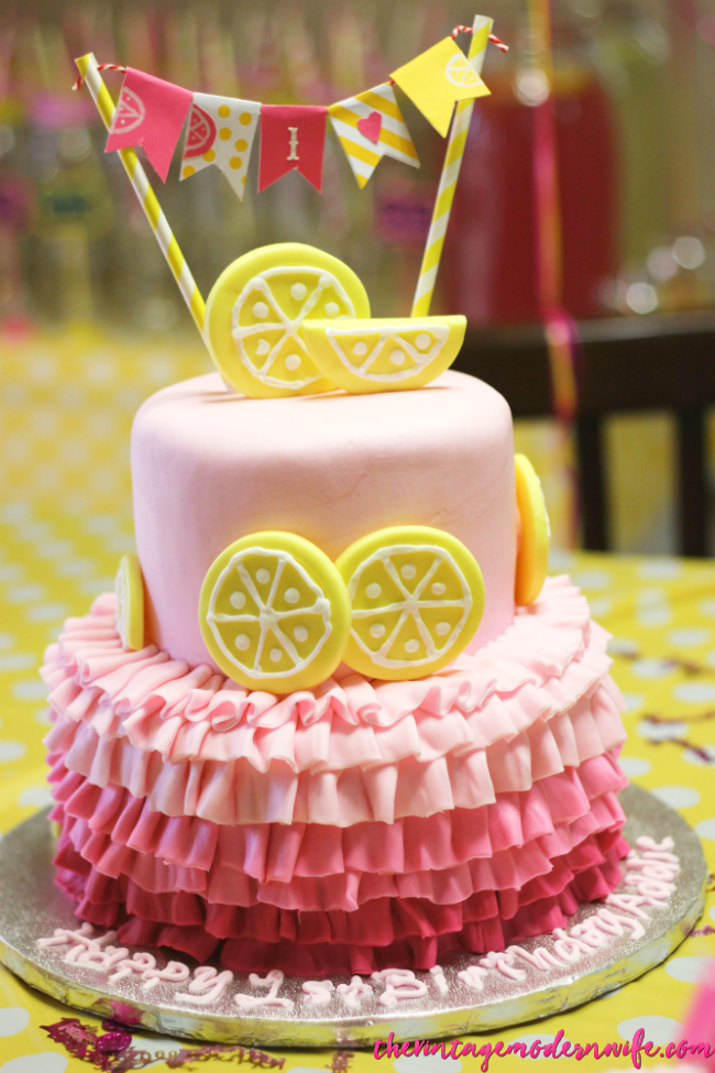 Lemon aide themed birthday party