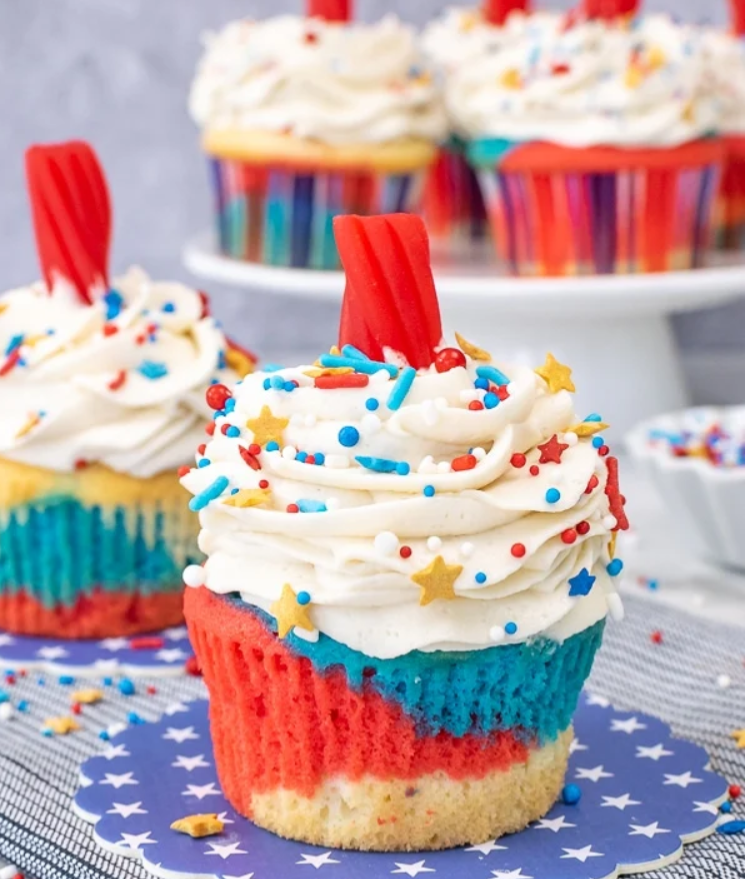 4th of July Firecracker Cupcakes