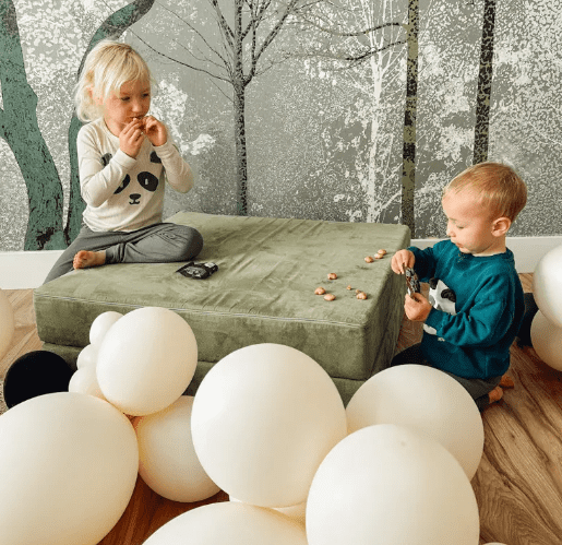 Panda themed bamboo forest first birthday