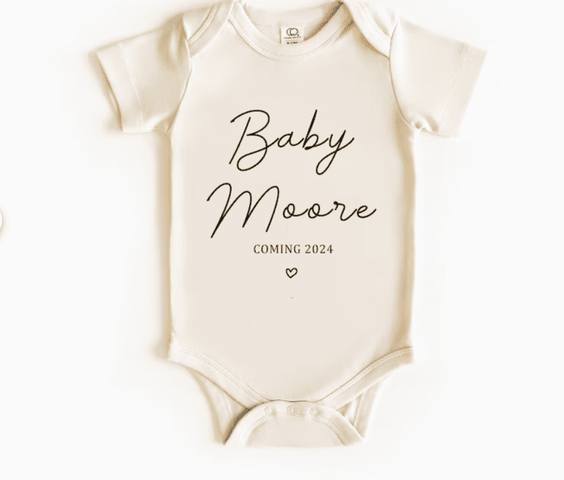 Customiized baby onsie