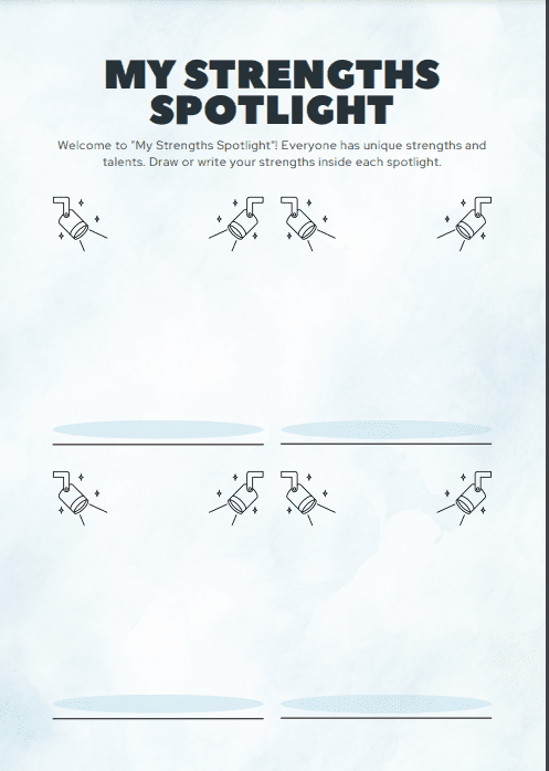 Free 5 page self love printable for kids