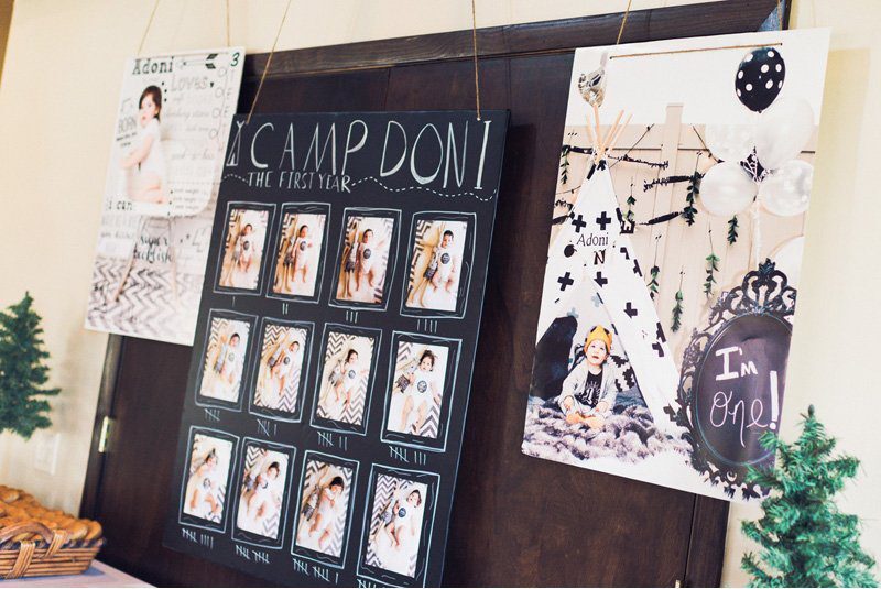 Summer camp birthday party theme