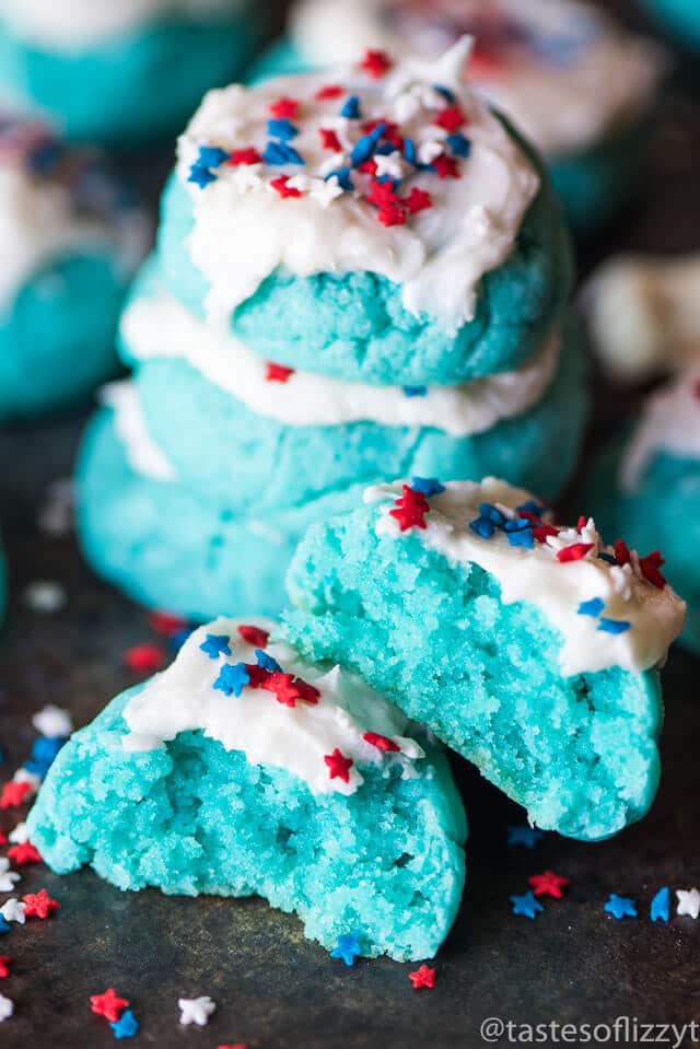 Patriotic cake cookies 