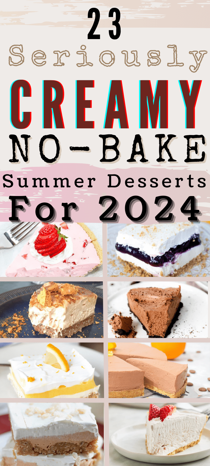 no bake summer and fall creamy dessert recipes