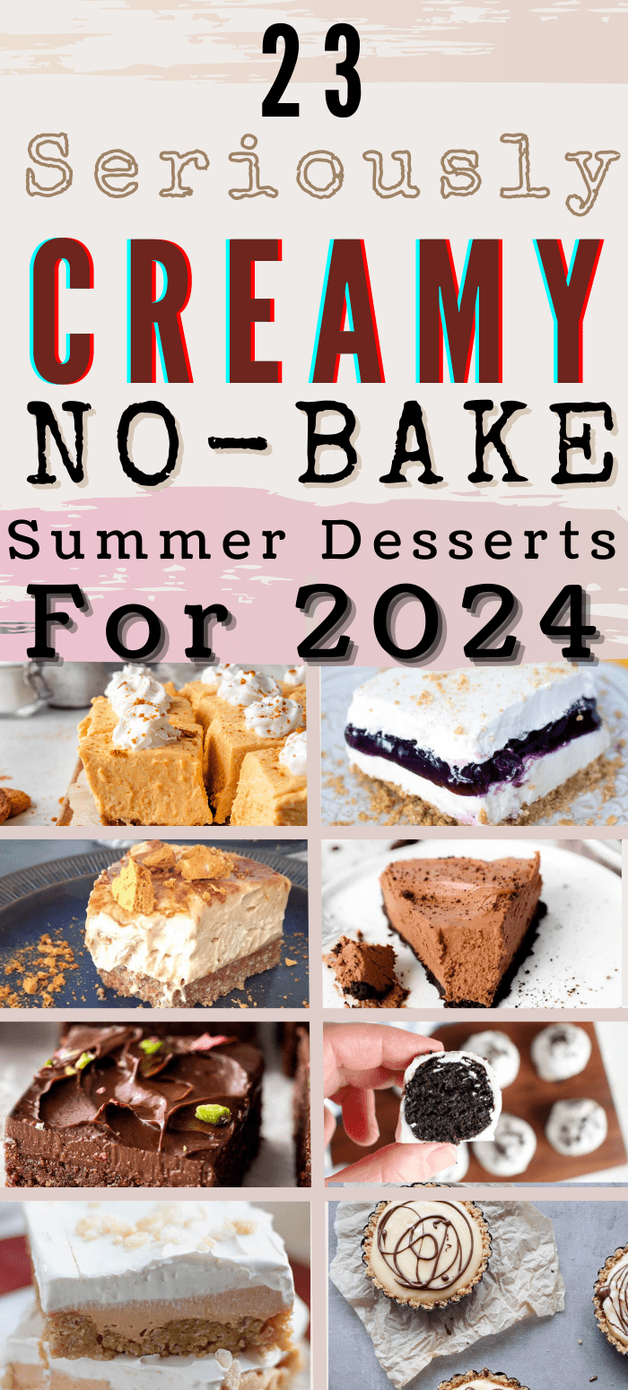 no bake summer and fall creamy dessert recipes