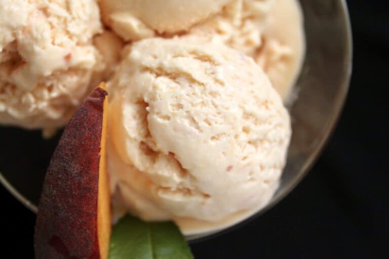 peach blender ice cream