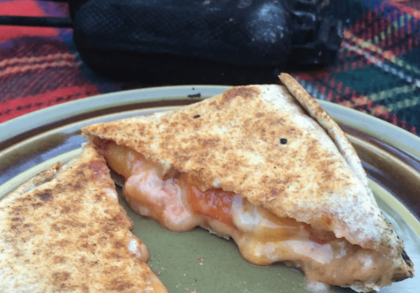 Campfire Pie Iron Quesadillas