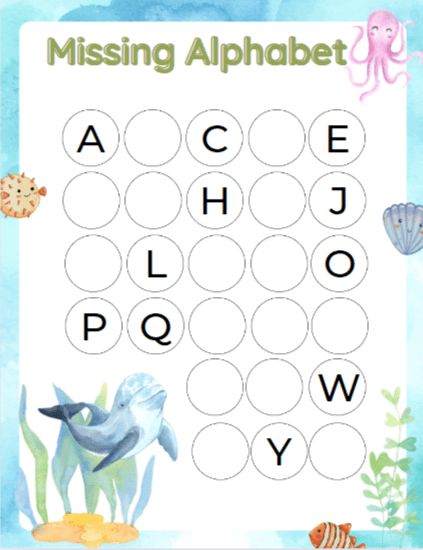 under the sea printable worksheets for free