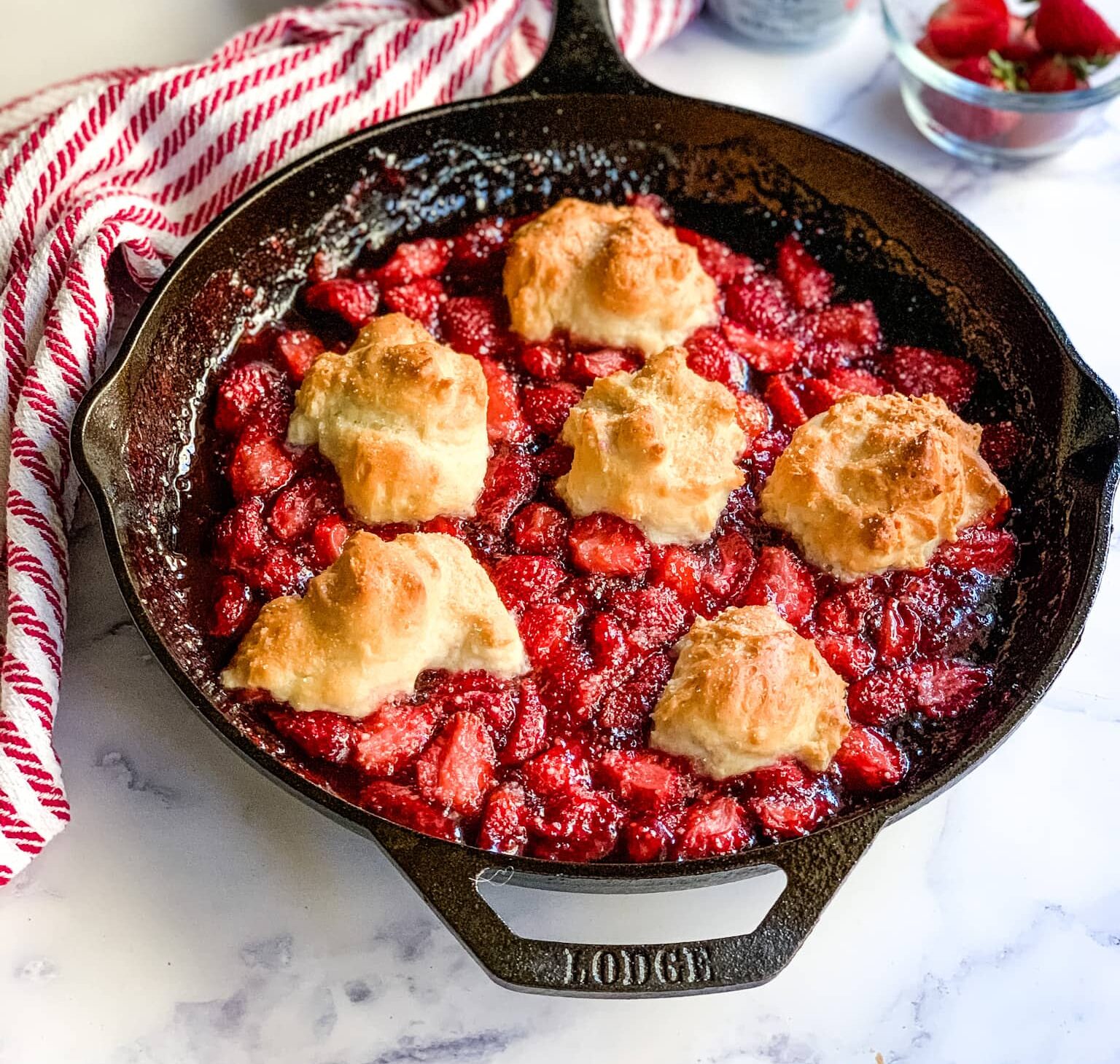 Bisquick Strawberry Cobbler,