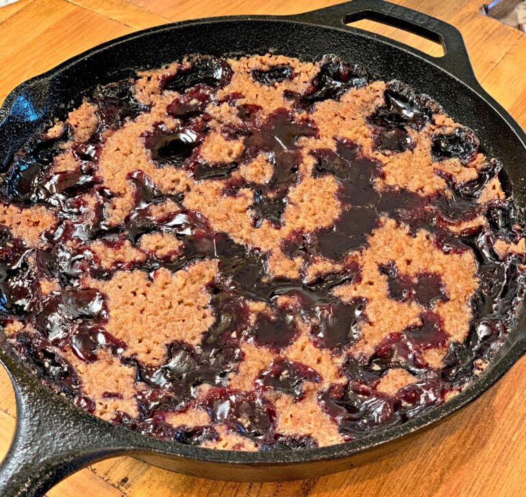 Skillet cherry cobbler