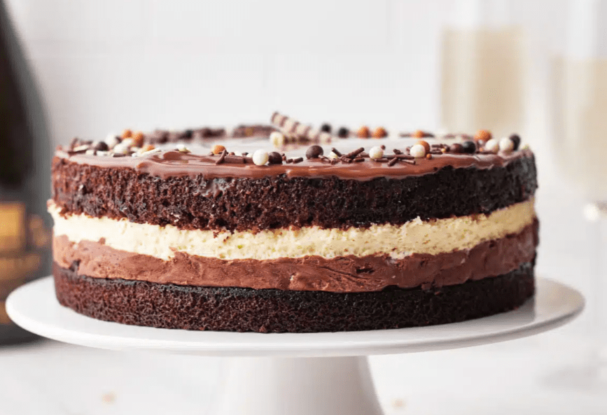 Triple Chocolate Mousse Cake