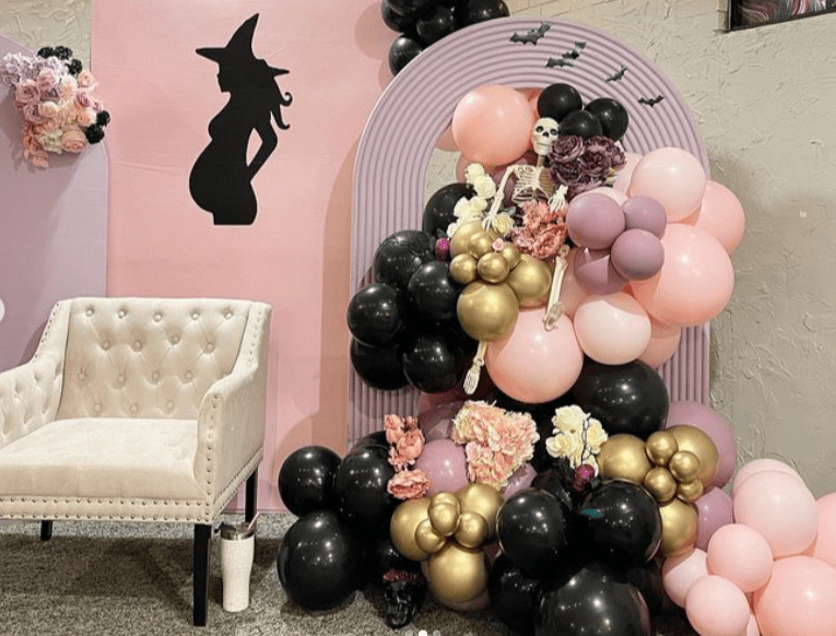 Pretty in Pink baby boo baby shower for halloween