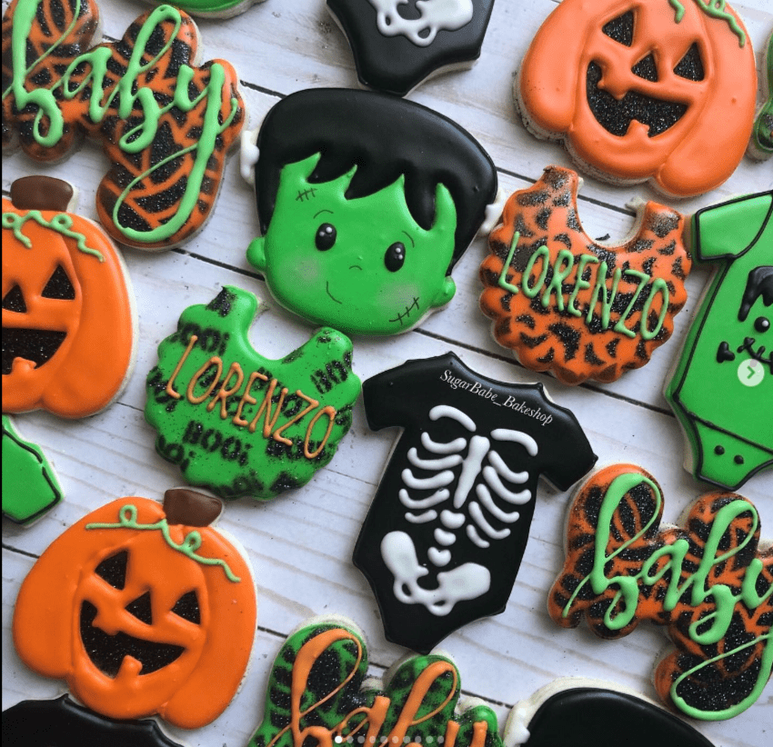 Halloween baby shower ideas, Frankenstein 