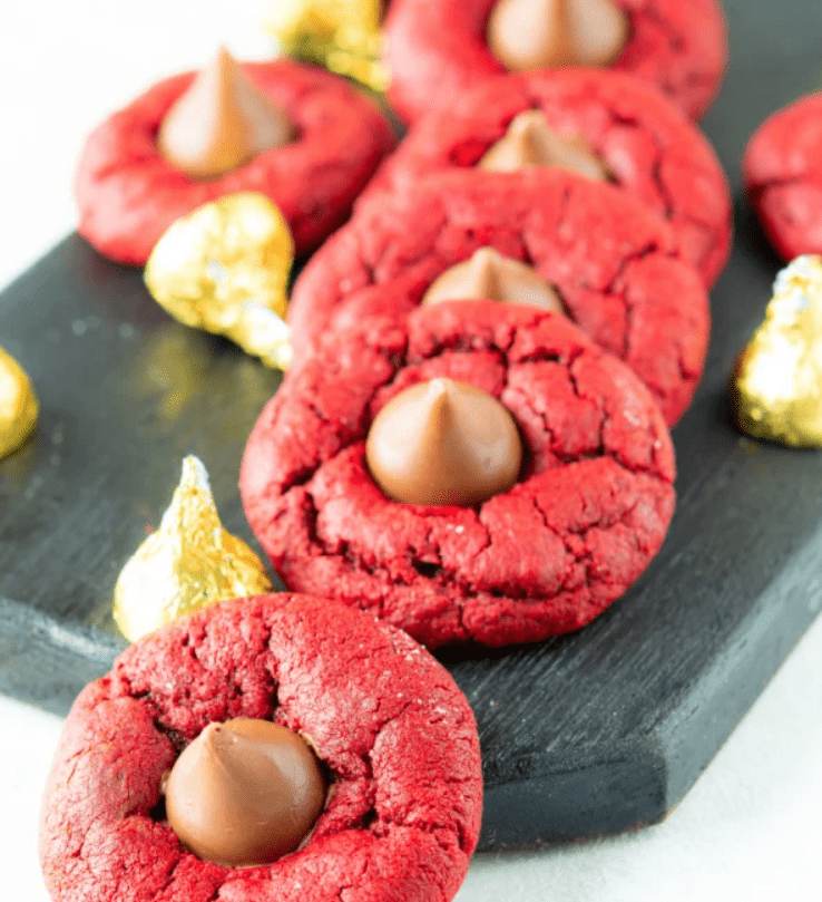 Red Velvet Kiss Cookies
