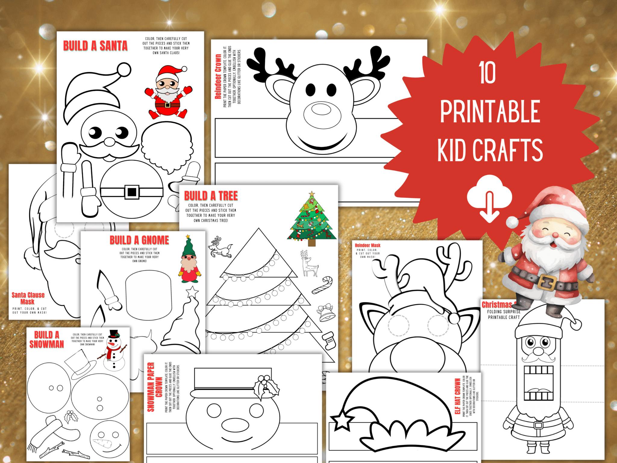 Celebrate the Season: 13 Free Printable Joyful Christmas Crafts for ...
