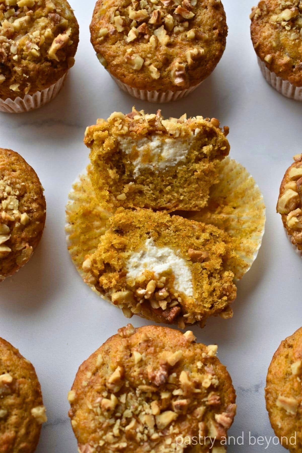 Carrot-Cake-Muffins-with-Cream-Cheese-Filling